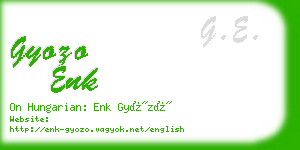 gyozo enk business card